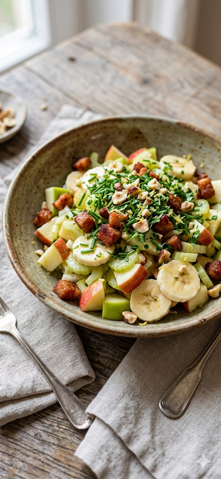 Knuspriger Apfelsalat