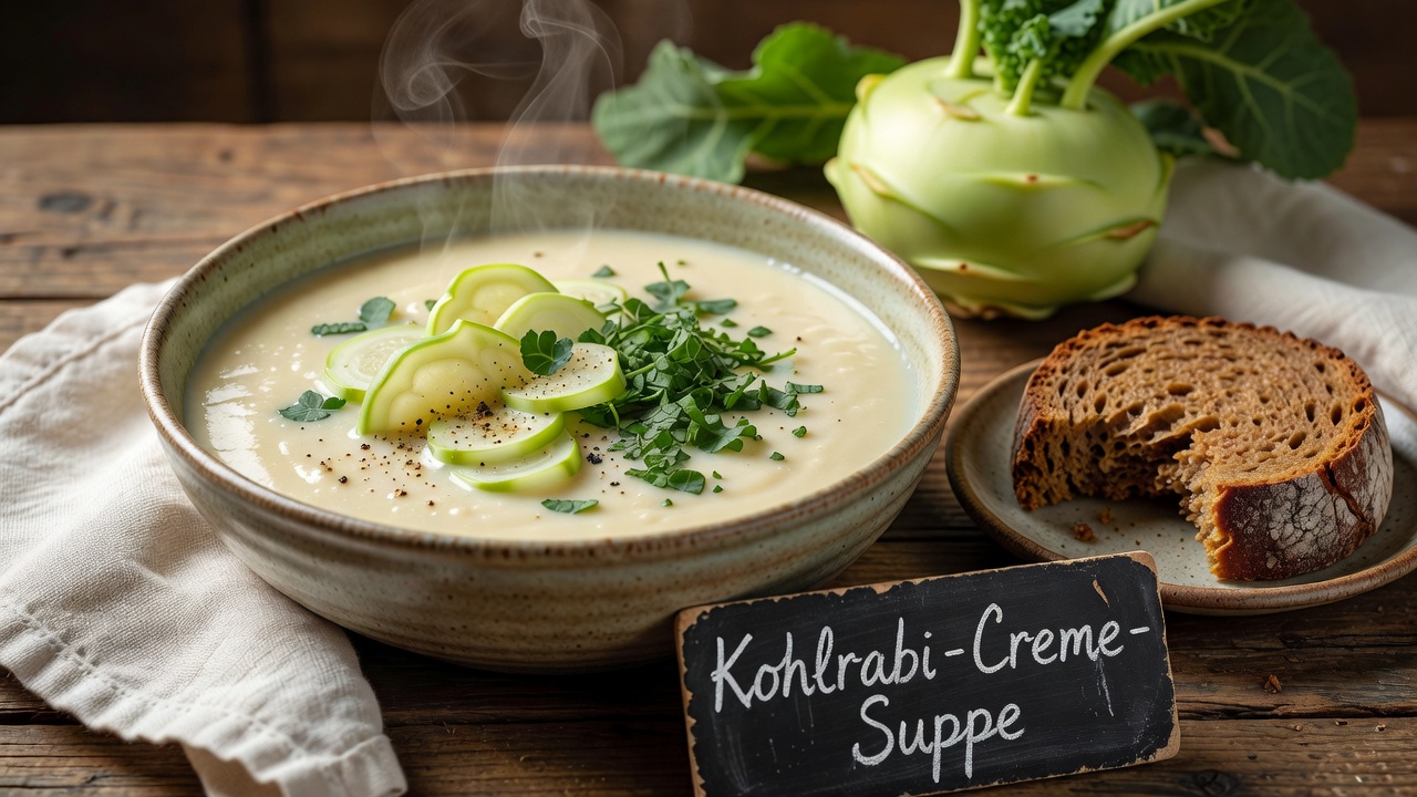 Kohlrabi-Creme-Suppe