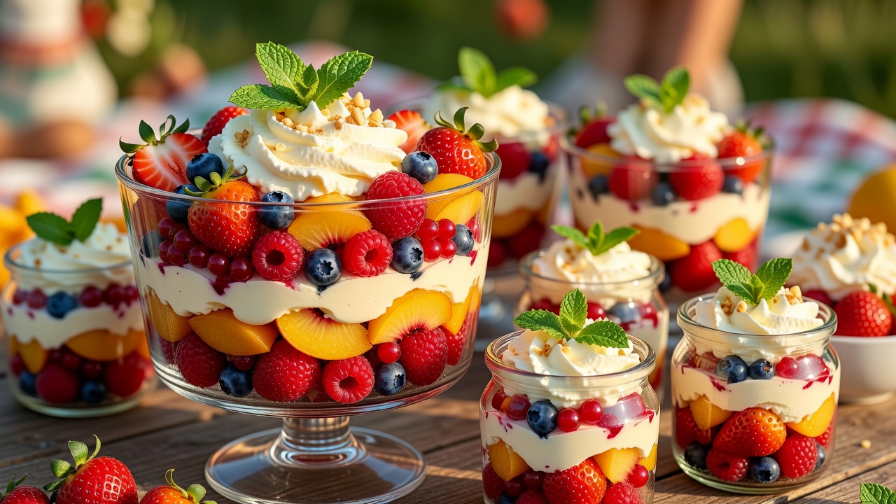 Sommerliches Beeren-Dessert